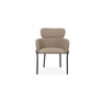 Dakota Dining Chair in Light brown Fabric