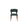 Montreal Dining Chair in Green Fabric