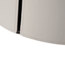 Saddle Side Table in Light Grey Saddle Leather and Grey Ceramic