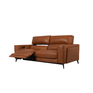 Santa Double Power Recliner Storage Sofa, Vintage Brown Leather - HomesToLife